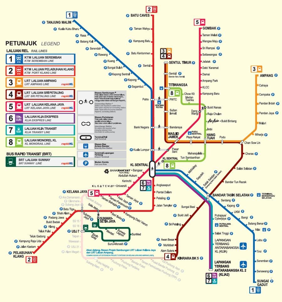 მალაიზიაში mrt რუკა 2016