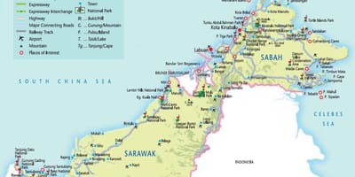 საგზაო რუკა peninsular მალაიზია