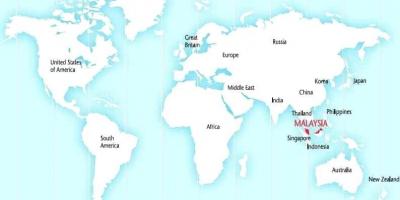 მსოფლიო რუკა გვიჩვენებს, მალაიზია
